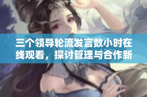 三个领导轮流发言数小时在线观看，探讨管理与合作新策略
