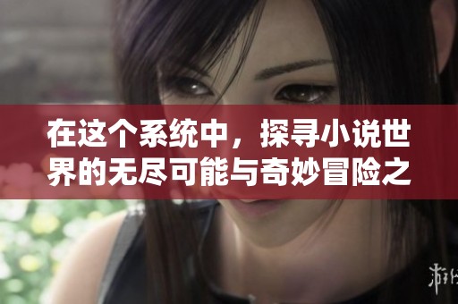 在这个系统中，探寻小说世界的无尽可能与奇妙冒险之旅