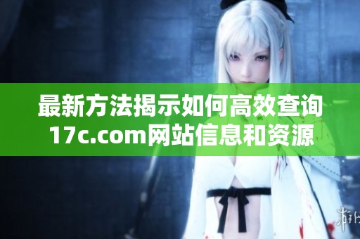 最新方法揭示如何高效查询17c.com网站信息和资源