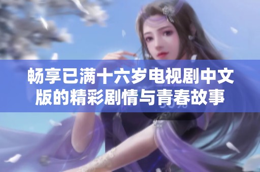 畅享已满十六岁电视剧中文版的精彩剧情与青春故事