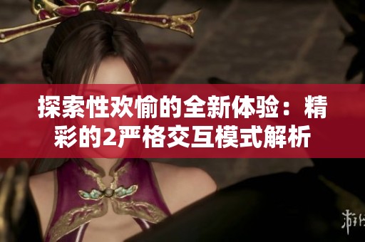 探索性欢愉的全新体验：精彩的2严格交互模式解析